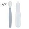 Non Slip Feeding Plate Silicone Baby Spoon Soft Training Utensil Easy Set Cleaning Complementary Spoon for Infants And Toddlers Tip Infant Spoons