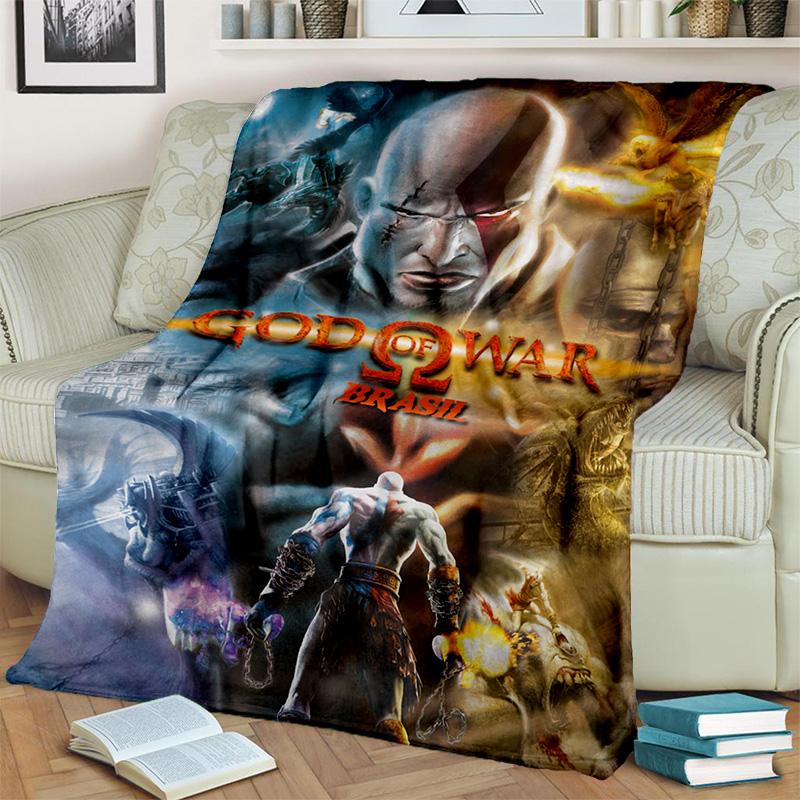 3D God of War Games Gamer Kratos HD одеяло, мягкое одеяло для дома, спальни, кровати, дивана, пикника, путешествия, офиса, одеяло, детское одеяло