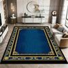 Blue New Chinese Style Large Area Fluffy Carpet Decoration Living Room Washable Soft Rug Non-slip Short Velvet Coffee Tables Mat