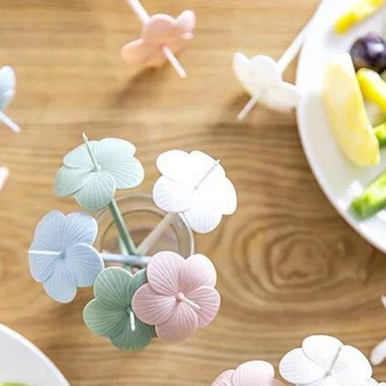 Практичные фруктовые зубочистки многоразовые пластиковые декоративные