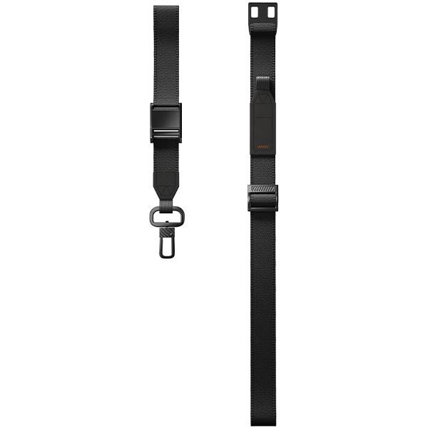 UNIQ Vista universal 2-in-1 phone lanyard black/black