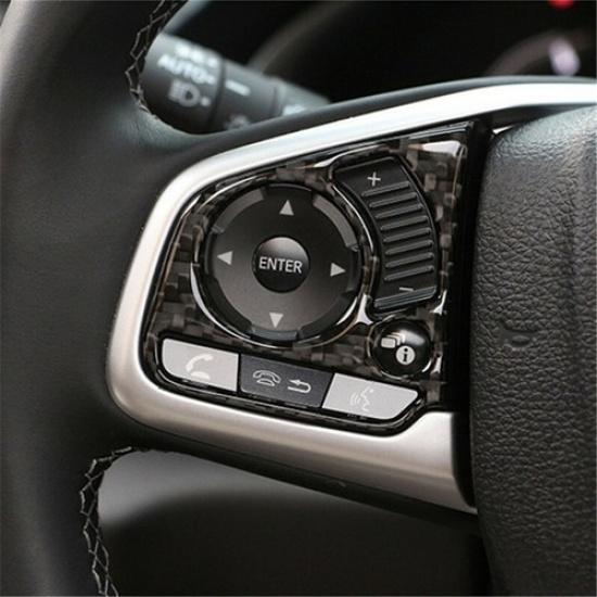 Для Honda Civic 10-го поколения 2016 2017 2018 Отделка накладки на руль типа карбон