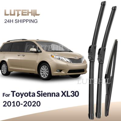 Для Toyota Sienna XL30 2010- 2011 2012 2013 Передние и задние щетки стеклоочистителя Щетки для лобового стекла 26"+20"+16"