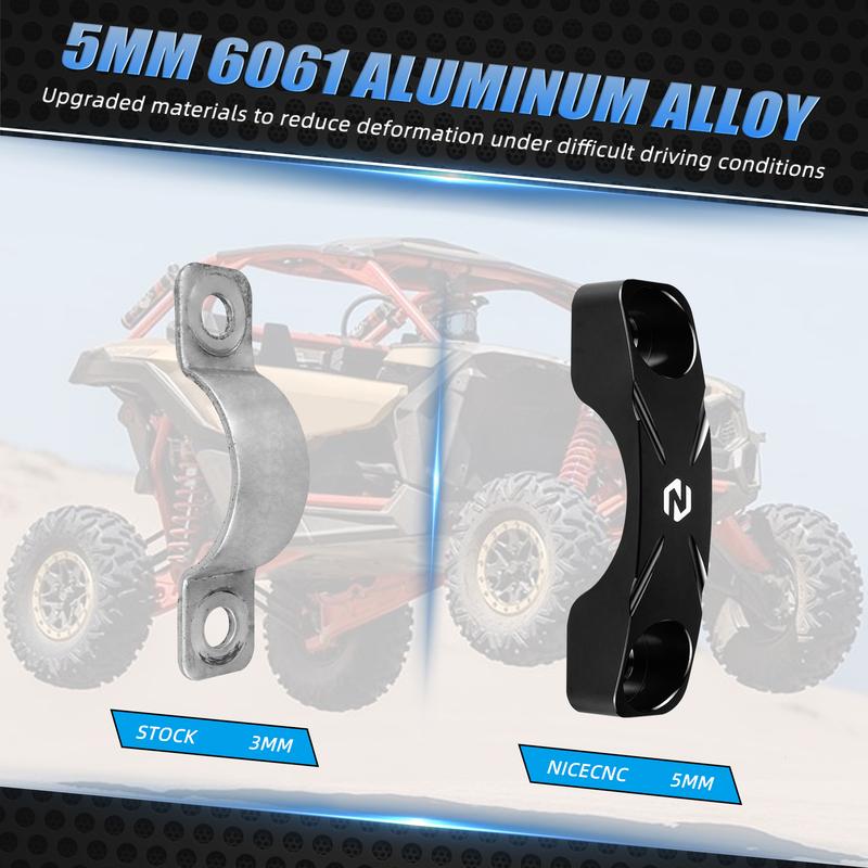 NICECNC UTV Aluminium Steering Rack Mount Plate For Can Am Maverick X3 Max R RR 4x4 2017-2021 709402021
