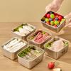 Refrigerator Sealed Fresh-Keeping Box 304 Stainless Steel Food Storage Box Reusable Frozen Meat Food Preservation Box With Lid