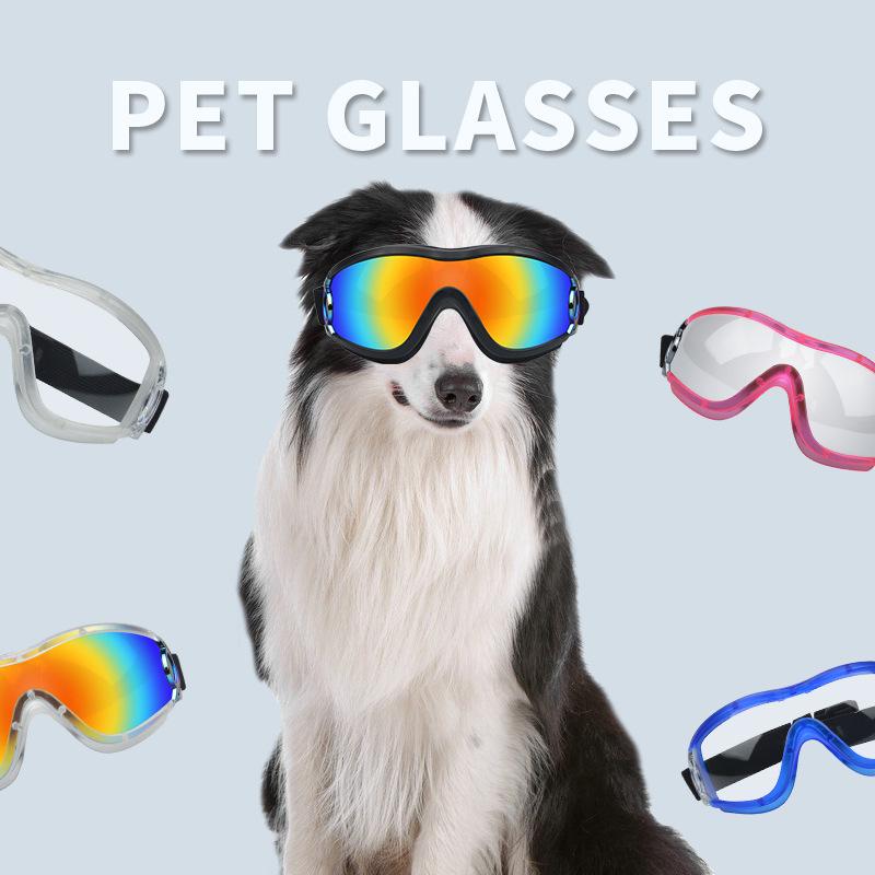 Source: Large Dog Sunglasses, Sandproof, Wear-resistant, Car Travel, Anti-glare, Anti-nausea, Windproof Dog Sunglasses