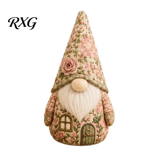 Sewing Kit for Adults DIY Gnome Patchwork Kit, Craft Set, Cute Relaxing Activity Fabric And Beginners, Handmade Gift Pre-cut