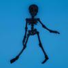 Poseable Skeleton Fridge Magnet 3D Printed Articulated Full Body Skeleton with Movable Joints Halloween Mini Skull Fridge Magnets for Home Decor