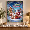 Christmas Custom Name Text 5D Diamond Painting Kit DIY Full Drill Diamond Art Decoration