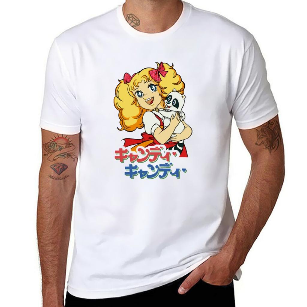 Candy Candy TShirt vintage quick drying mens t shirts pack