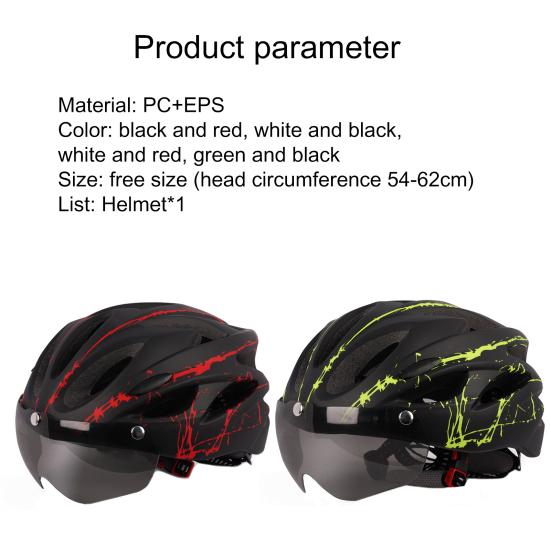 Унисекс шлем для взрослых со сверхлегкими велосипедными очками для занятий спортом на открытом воздухе