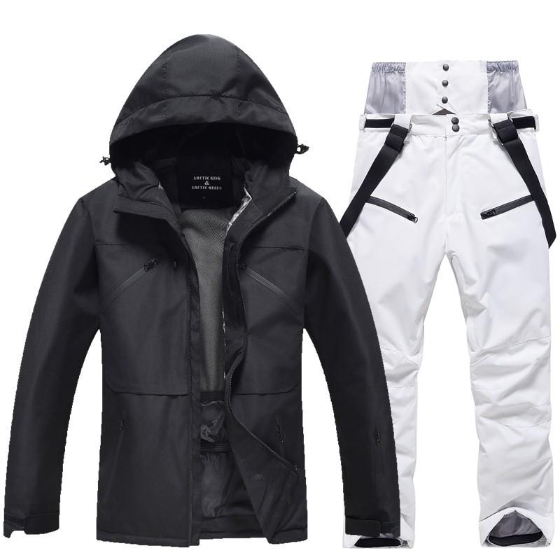 Unisex Winter Ski Suit Set Snowboarding Alpine Skiing Waterproof Windproof Thermal Insulated Jacket Pants