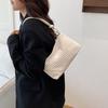 Простые вельветовые сумки через плечо для женщин Универсальная однотонная женская сумка под мышку Легкая портативная женская сумка-кошелек