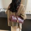 Small Belt Design  Leather Shoulder Bags for Women New  Retro Armpit Bag Trend Simple Satchel Bags