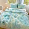 2025 New High Gram Weight Mink Fleece Blanket Long Hair PV Fleece Flannel Double Fabric Quilt Cover Blanket