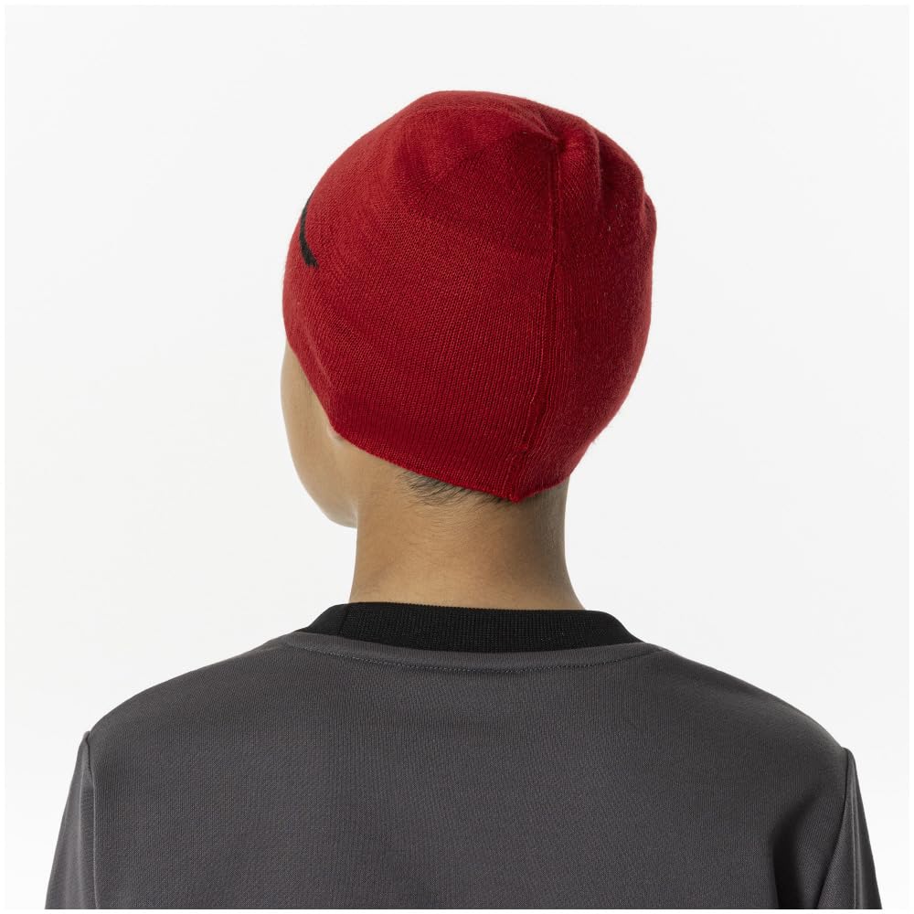 Mizuno Breath Thermo Training Wear Knit Cold for Adults Chinese Red Cap, Protection, Moisture-Wicking, Heat-Retaining, (Head Circumference 55-60cm),