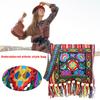 Женская сумка через плечо с вышивкой и кисточками Универсальная tribal boho hippie сумка на плечо Подходит для подарков на День Рождения Рождество
