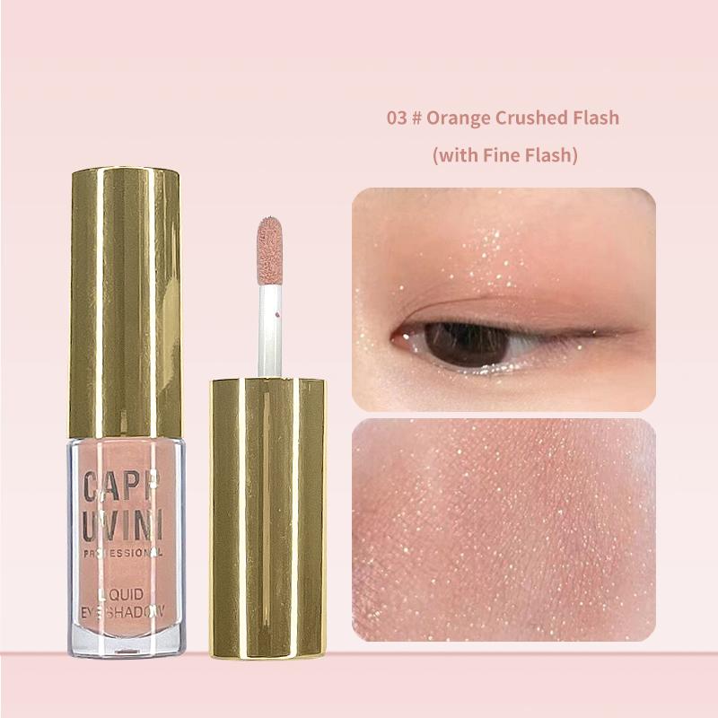 CAPPUVINI 8-цветные жидкие тени для век, стойкий натуральный макияж глаз, подходит для повседневного и праздничного использования