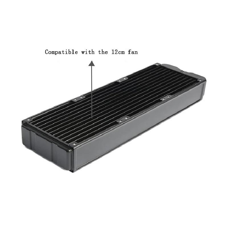 PC Water Cooling 360mm Aluminum Radiator Double-layer G1/4 45mm Thickness Heat Sink,PC Gamer DIY Gamer Cabinet Part