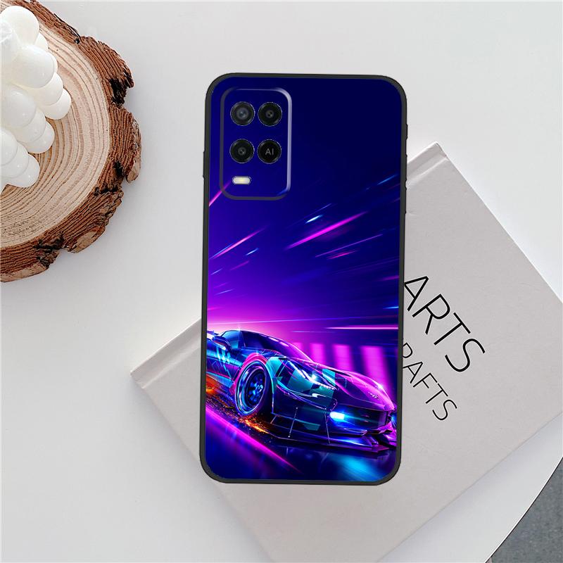 Чехол для телефона Oppo A15 A80 A60 A40 A94 A54 A98 A78 A18 A38 A58 A16 A76 A96 A17 A77 A74 A57S с рисунком "Гонщик"
