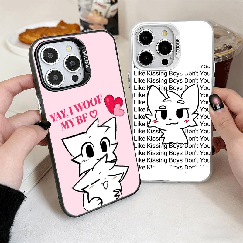 Милый B-Boykisser Мультяшный Ударопрочный Чехол для Телефона для iPhone 17 Air 16 16E 15 Pro Max 14 Plus 13 Mini 12 Задняя Крышка Противоударный Fundas