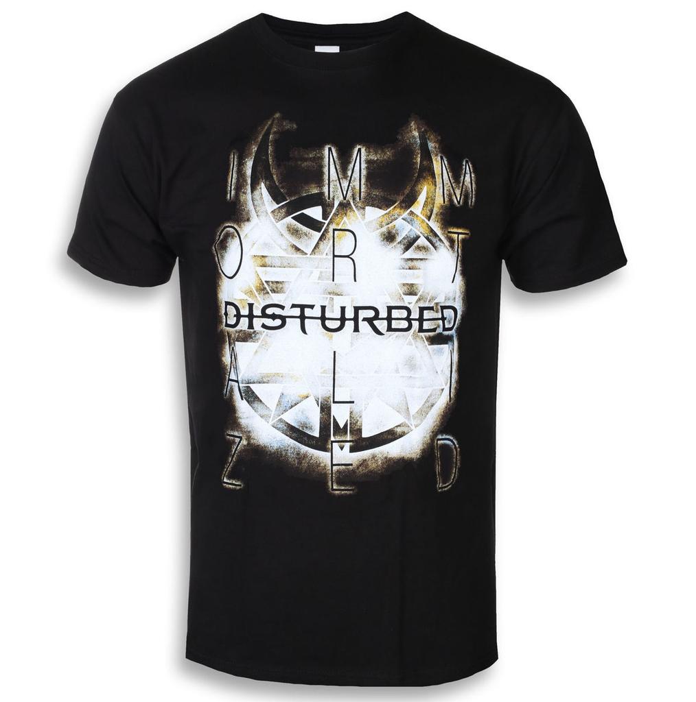New Disturbed Graphic Cotton Band Tshirt Unisex Summer Short Sleeve Fashion Brand Tee Luxury Casual Vintage Tees