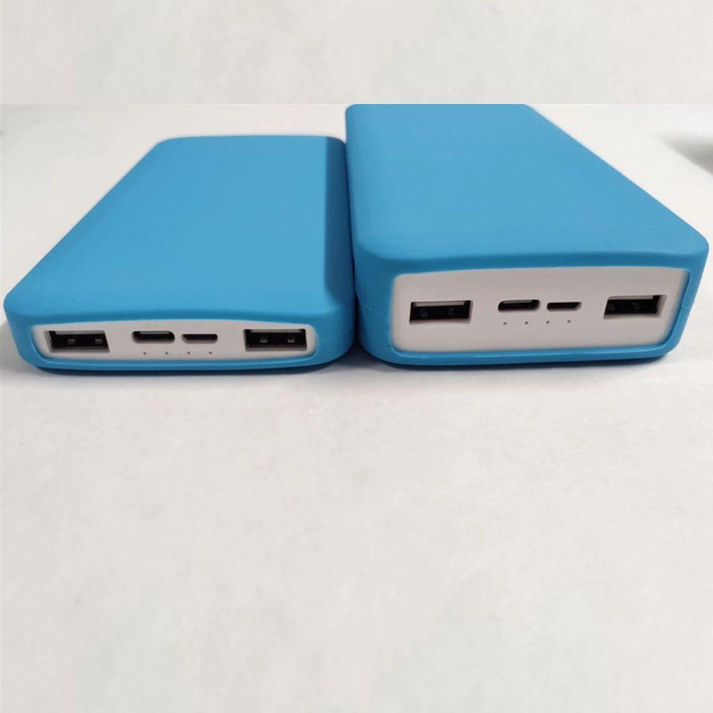 Для Xiaomi Power Bank Крышка Power Bank Чехол Power Bank Силиконовый защитный чехол с рукавом из кожи