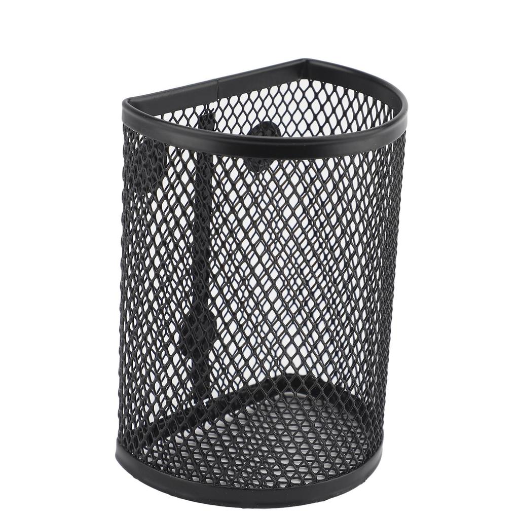 Magnetic Pen Holder Mesh Metal Pencil Marker Basket Desk Organizer for Locker Fridge Whiteboard File Cabinet