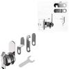 Weather Resistant Rv Door Lock Zinc Alloy Toolbox Lock Professional Cam Lock  Toolbox