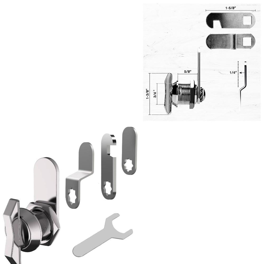 Weather Resistant Rv Door Lock Zinc Alloy Toolbox Lock Professional Cam Lock Toolbox