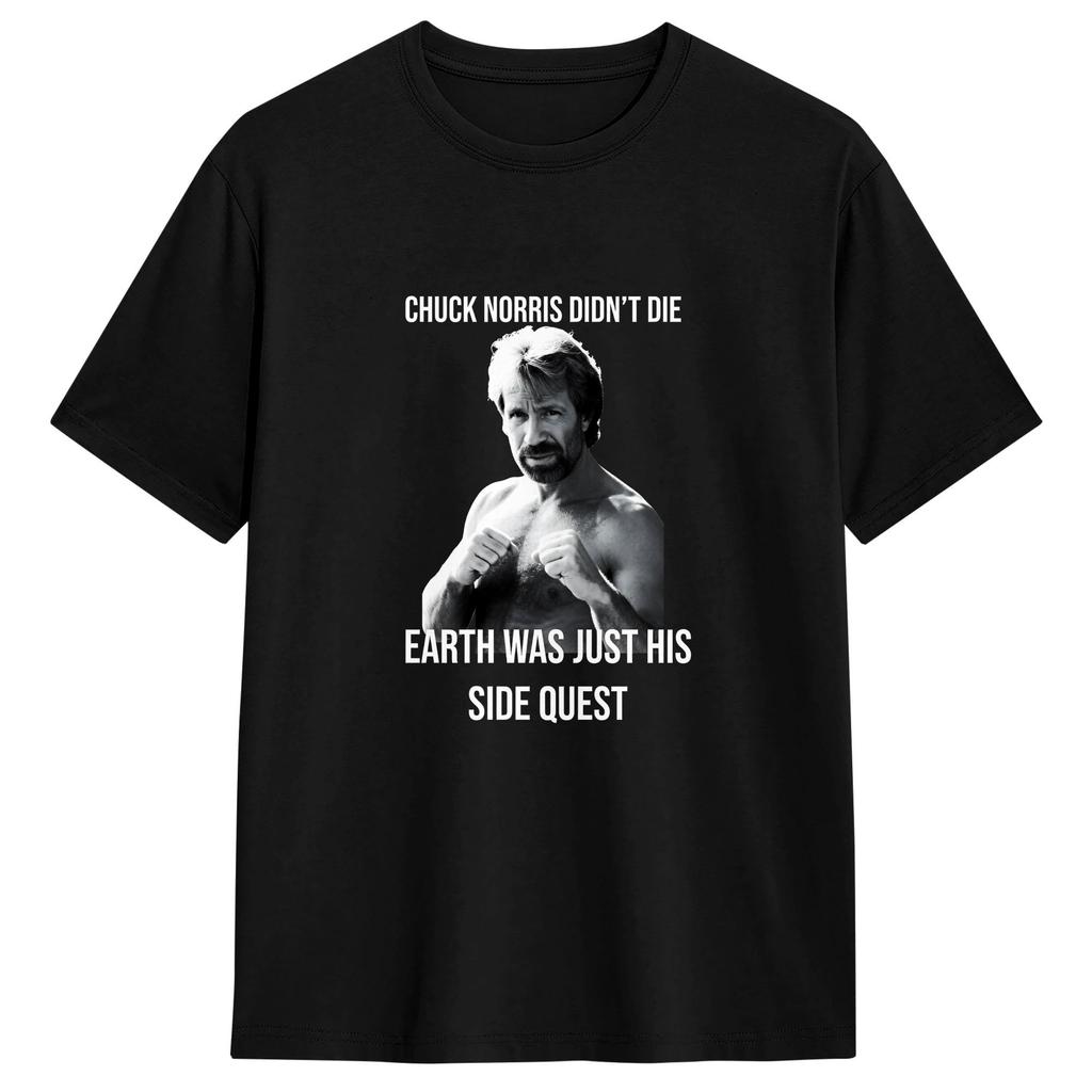 Unisex Women TShirt Chuck Norris T Shirts Harajuku  Beach Tee Shirt Y2K Basic Cotton Tops Plus Size