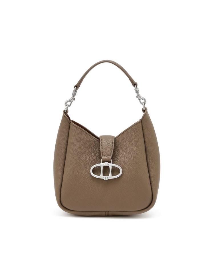 Athe Vanessabruno [Maron] Mocha Mousse Shrunken Leather Crossbody Bag S Aaba6F410I3