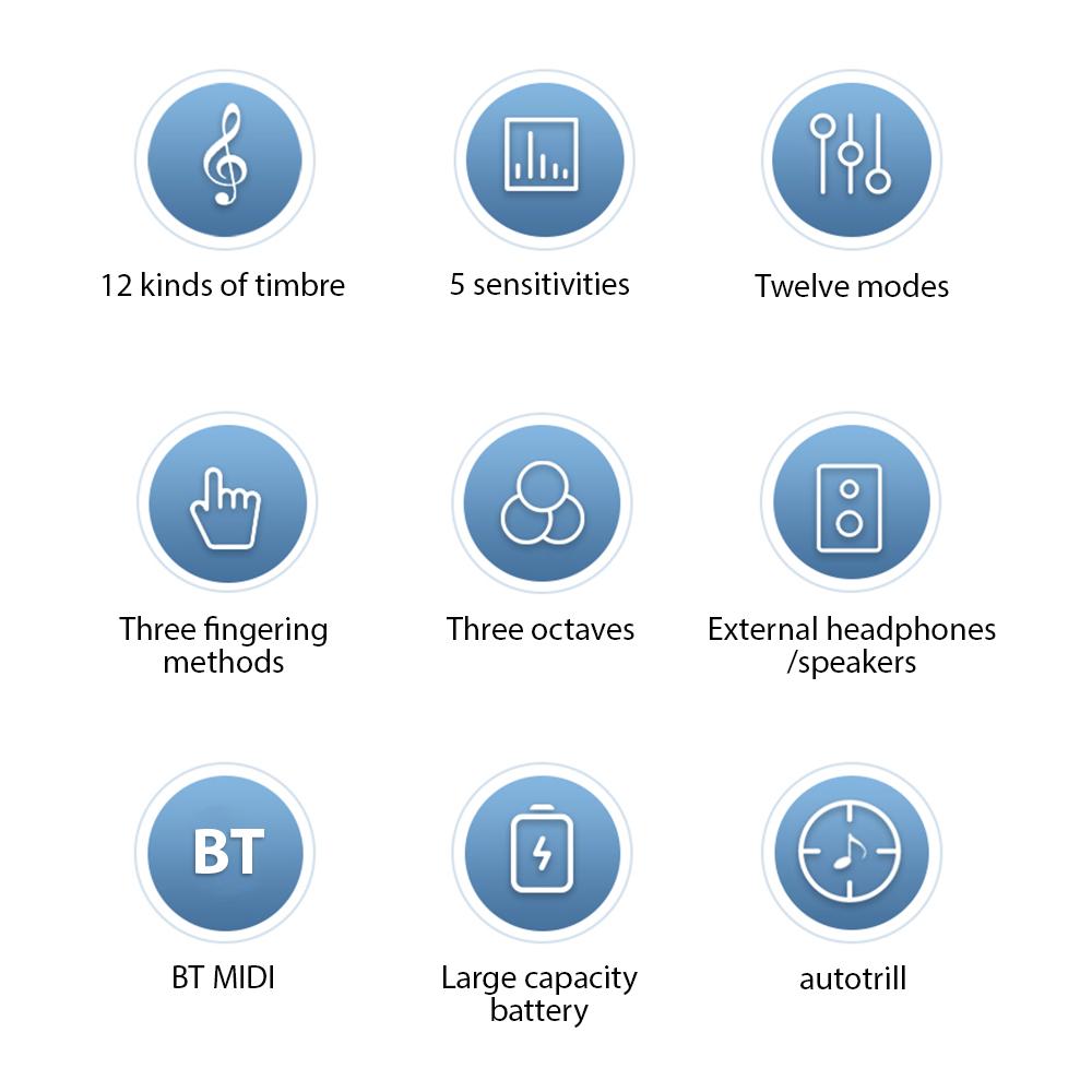 ENO цифровой духовой инструмент портативный автоматический вибрационный мини-электронный духовой инструмент набор с