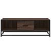 vidaXL Couchtisch Braun Eichen-Optik 100x57x35 cm Holzwerkstoff Metall