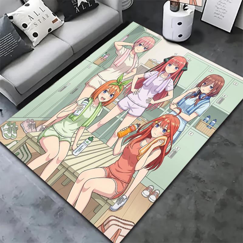 The Quintessential Quintuplets Carpet Rug For Living Room Bedroom Home Sofa Decoration Kids Play Nonslip Floor Mat