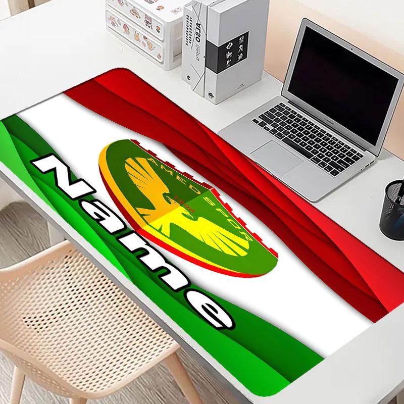 Custom Name Personalized Amed SK Pattern Mousepad, Laptop PC Desk Mat, Decorative Desk Mat for Home Keyboard Pad Gift