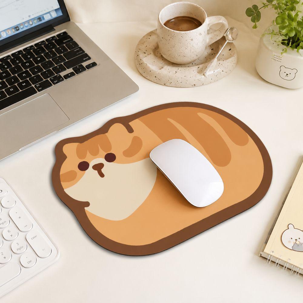 Natural Rubber Wrist Rest Mousepad Thickened Computer Desk Mat Durable Cat Mouse Pad For Girls