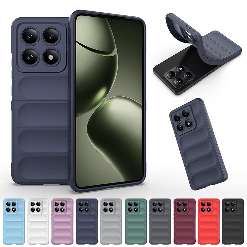 Shockproof Case For Xiaomi 14T Pro Mi 14T Mi14T Liquid Silicone Protect Back Coque for Redmi 14C A4 Poco C75 C 75 Phone Cover
