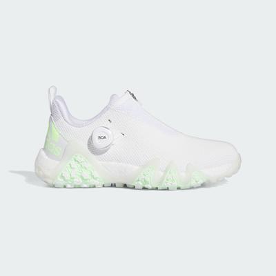CODECHAOS 22 BOA Обувь Белая обувь и обувь Спортивная обувь Женская обувь для гольфа Код Chaos IE8310 Обувь Белый/Зеленый Искра/Кристально Белый