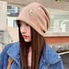 Face Slimming Slouchy Beanie Hat Star Decor Warm Earflap Hat Cozy Fall Winter Beanie Hat  For Women