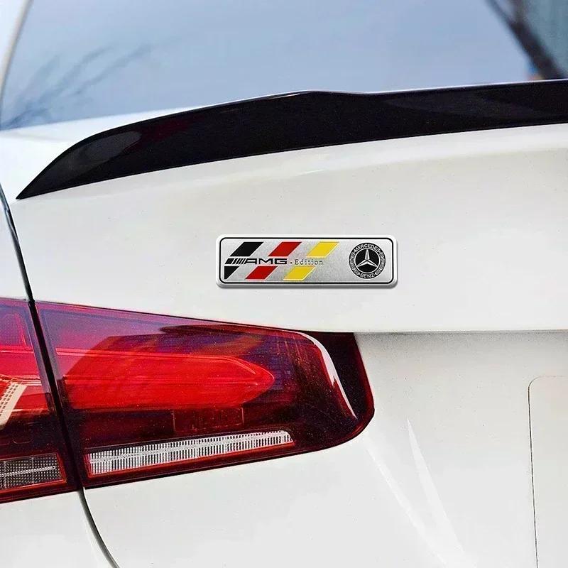 1 шт. 3D металлические наклейки на кузов и багажник автомобиля для Mercedes Benz AMG W177 176 W117 W116 W247 X156 W213 W205 W222 W223 W204 X253 o2