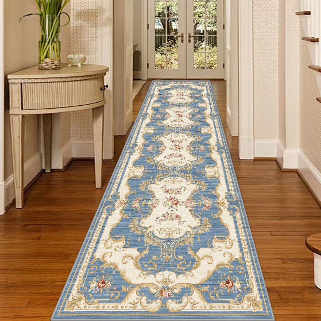 European Hallway Carpets Living Room Area Rugs Runner Bedroom Decor Home Crystal Velvet Big Size Floor Passageway Mats Lobby