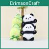 Charming Bamboo Shoot Panda Plush Toy Keychain Ideal For Couples Gift And Decor