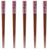 Happy Set of Made In PID2797 J-kitchens Chopsticks, 5, Material Wood, Chopsticks, Japan,
