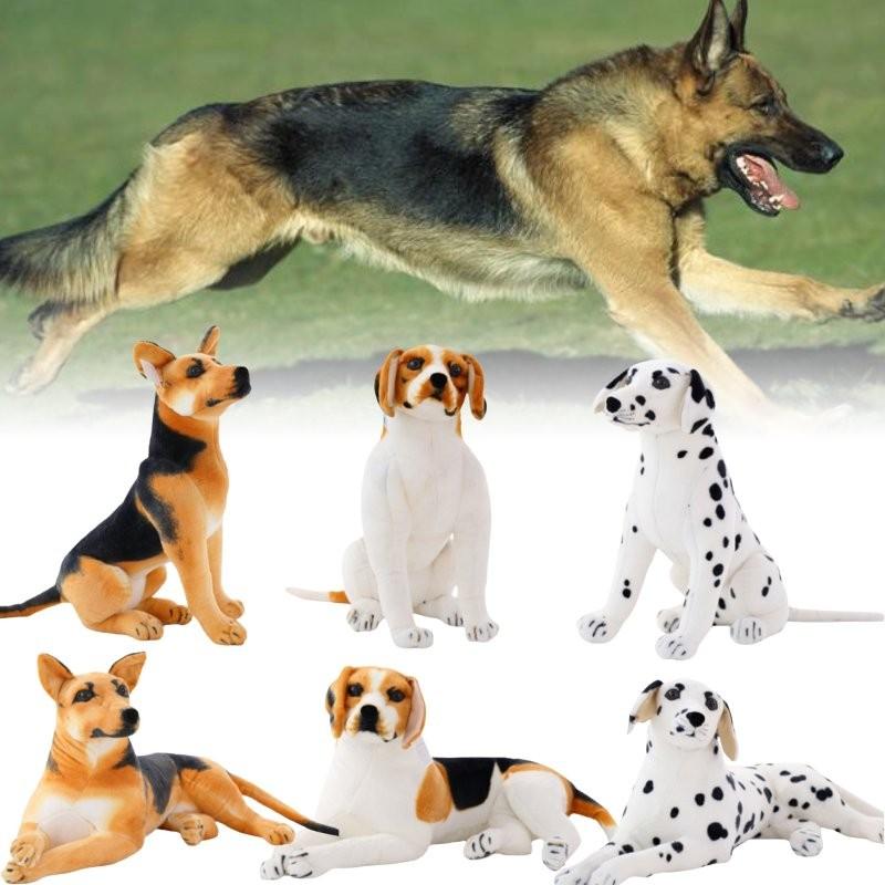 Реалистичная 15,8-дюймовая плюшевая собака-далматин, реалистичная мягкая игрушка для детей