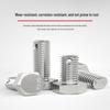 Guwanji 304 Stainless Steel Hex Head Bolt with Hole
