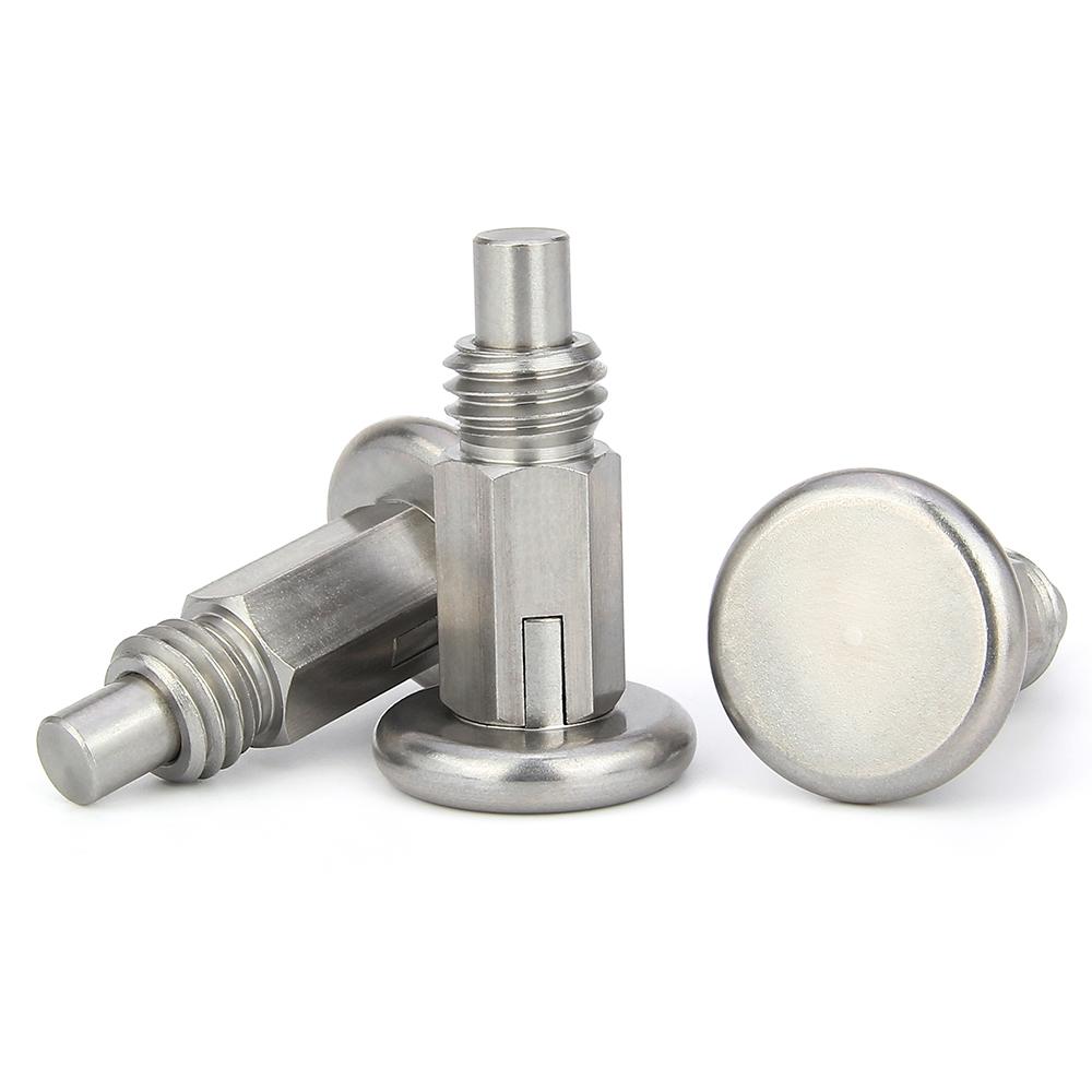 Carbon Steel With Zinc-plated Threaded Indexing Locating Pins Stailless Steel Self-locking/Return Type Index Screw/Bolt