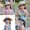 Childrens Uv Shield Hat With Wide Brim And Soft Fabric For Beach Vacation