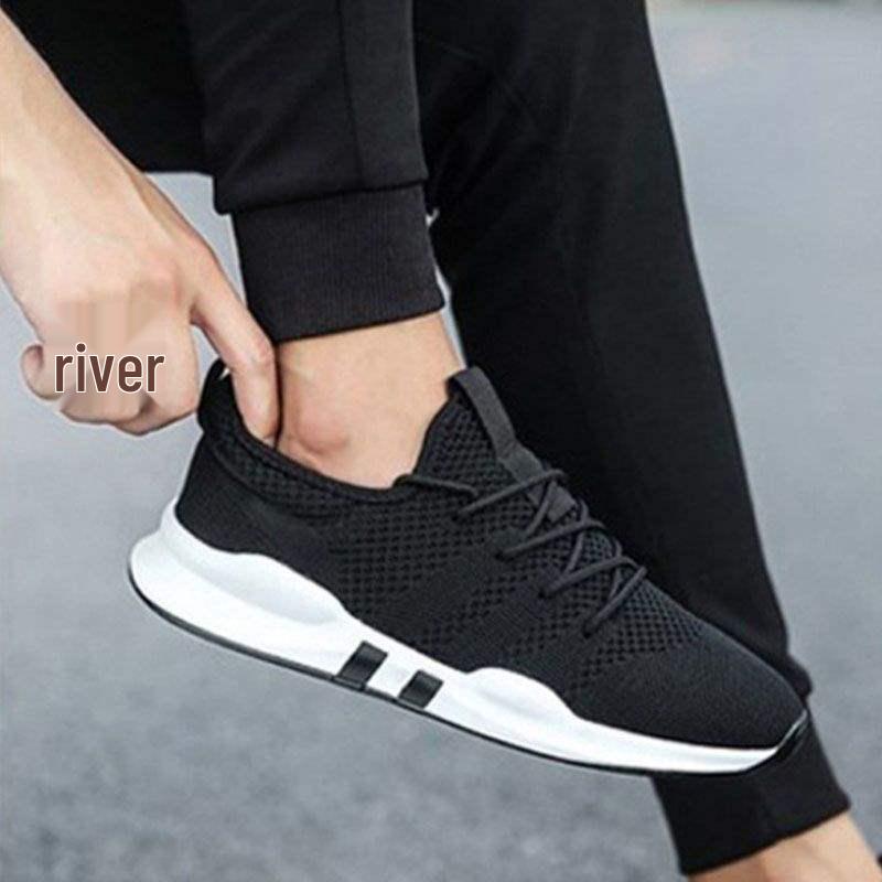 Мужские кроссовки True Flyknit: Дышащие, износостойкие спортивные и повседневные кроссовки в корейском стиле для бега и для пап на лето и осень.