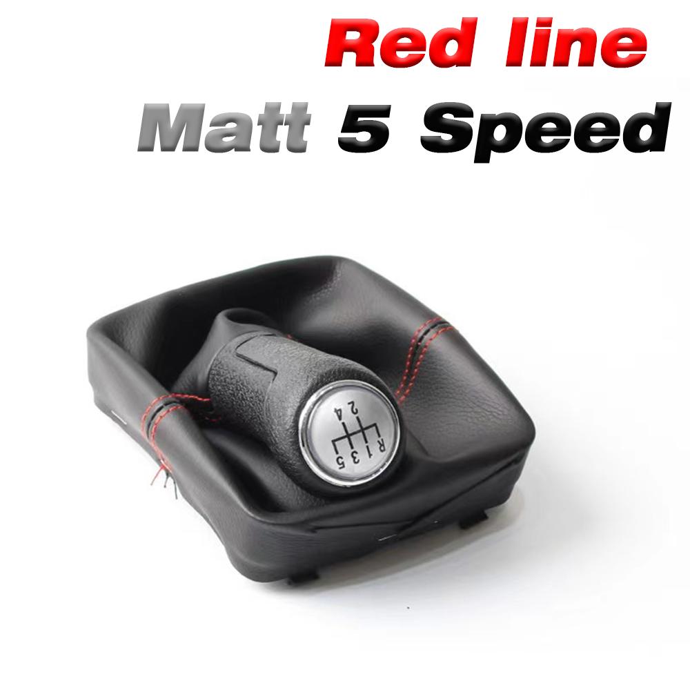 5 Speed Gear Shift Knob For Volkswagen VW Polo 9N 9N2 (2002-2009) Car Styling Manual Lever Gaiter Leather Boot Cover Replacement
